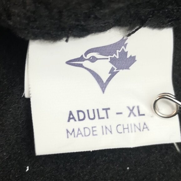 Blue Jays City Connect Unisex Size XL Short Sleeves Fleece Lined Black Hoodie - Picture 3 of 8